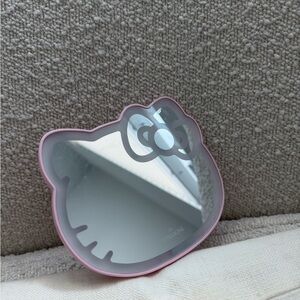 Hello Kitty Pink Bow Outline Hand Mirror